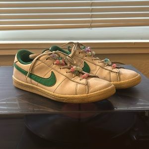 Vintage Green and White Nike Court Royale